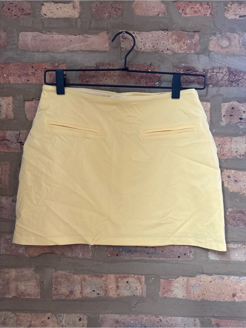 Pull&Bear Pale Yellow Mini Skirt
